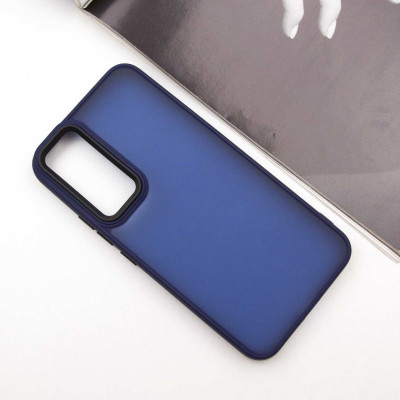Чехол накладка Lyon Frosted Samsung A356 (A35 5G) Темно-синяя
