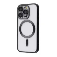 Чохол Накладка Metal Matte MagSafe iPhone 15 Pro Чорна
