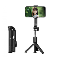 Монопод Bluetooth Tripod Remax P16 Black, Чорний Монопод Bluetooth Tripod Remax P16 Black, Чорний