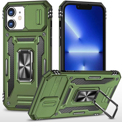Чехол накладка Camshield Army Ring Iphone 11 Оливковая