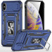Чохол накладка Camshield Army Ring iPhone X Синя Navy