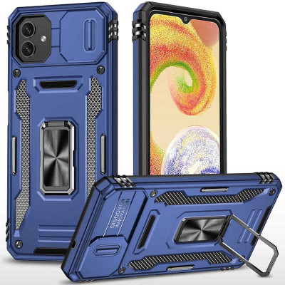 Чехол накладка Camshield Army Ring Samsung A055 (A05) Синяя