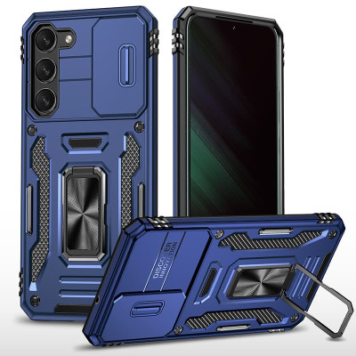 Чехол накладка Camshield Army Ring Samsung G780 (S20 FE) Синяя