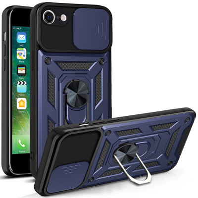 Чехол накладка Serge Ring Camshield IPhone 7 синяя