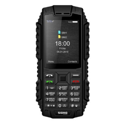 Мобильный телефон Sigma X-treme DT68 Black, черный