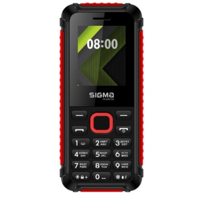 Мобильный телефон Sigma X-style 18 Black/Red, красно-черный