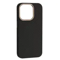 Чехол накладка Carbon MagSafe iPhone 13 Pro Черно-серая Чехол накладка Carbon MagSafe iPhone 13 Pro Черно-серая