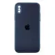 Чехол накладка Full Frosted iPhone X Синяя