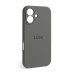 Чехол накладка HC iPhone 16 Серая/Clay Full