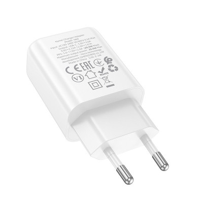Сетевое зарядное устройство Hoco N60 1USB-C 20W White, Белый