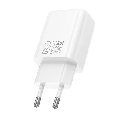 Мережевий зарядний пристрій Hoco N60 1USB-C 20W White, Білий