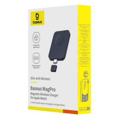 Зарядный кабель Baseus MagPro Magnetic E-Watch 2.5w Black, Черный
