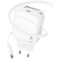 Мережевий зарядний пристрій Proove Fixtape GaN Type-C 30W White, Білий Мережевий зарядний пристрій Proove Fixtape GaN Type-C 30W White, Білий