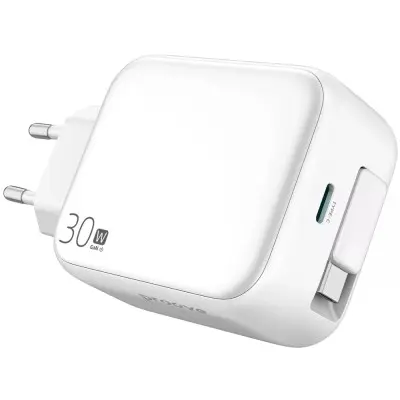 Сетевое зарядное устройство Proove Fixtape GaN Type-C 30W White, Белый Сетевое зарядное устройство Proove Fixtape GaN Type-C 30W White, Белый