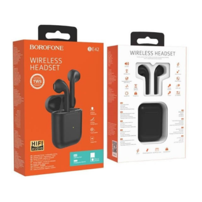 Безпровідні навушники Bluetooth Borofone BE42 Feliz TWS Black, чорний