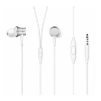 Проводные вакуумные наушники Xiaomi Mi Earphones Basic Silver, серебристые Проводные вакуумные наушники Xiaomi Mi Earphones Basic Silver, серебристые