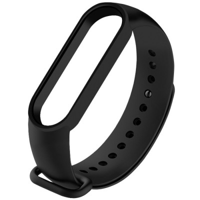 Ремешок Силикон Mi Band 5/6 Черный