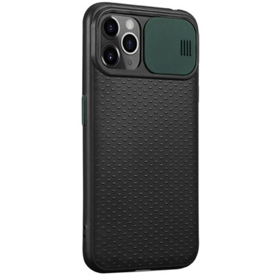 Чохол накладка Camshield iPhone 11 Pro Чорна/Темно-зелена (M)