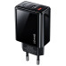 Сетевое зарядное устройство Usams US-CC133 T40 1USB+1USB-C Black, Чёрный