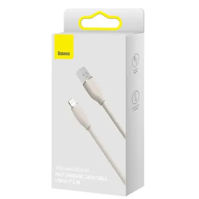 Кабель дата Baseus Jelly USB Type A - Lightning 1.2м Розовый