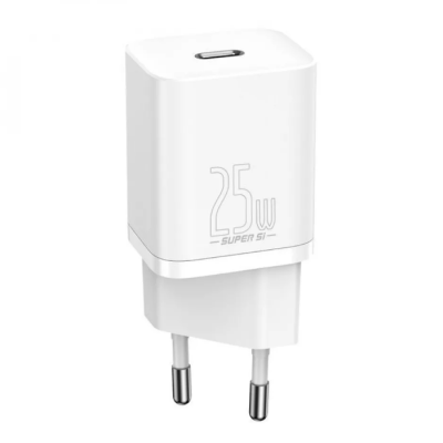 Сетевое зарядное устройство Baseus Super Si 25W PD White, Белый