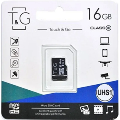 Карти пам'яті Micro SD 16Gb T&G (UHS-1) Class10