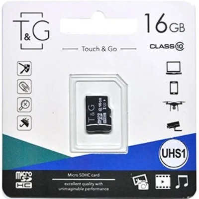 Карта памята Micro SD 16Gb T&G (UHS-1) Class10