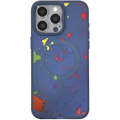 Чехол накладка Flush MagSafe iPhone 11 Темно-Синяz (Dark Blue)