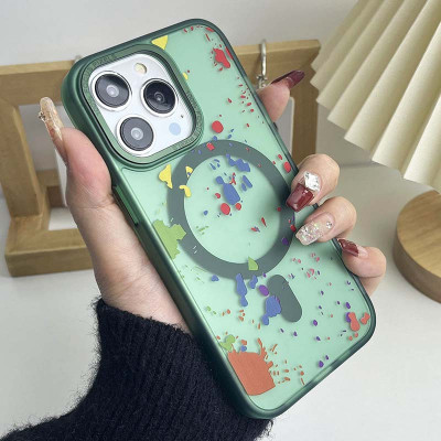Чехол накладка Flush MagSafe iPhone 11 Темно-Зеленая (Dark Green)