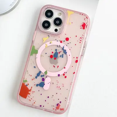 Чехол накладка Flush MagSafe iPhone 12/12 Pro Розовая (Baby Pink)