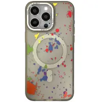 Чехол накладка Flush MagSafe iPhone 15 Pro Max Серая (Titanium Grey)