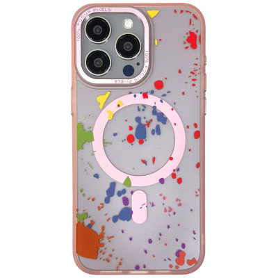Чехол накладка Flush MagSafe iPhone 15 Pro Max Розовая (Baby Pink)