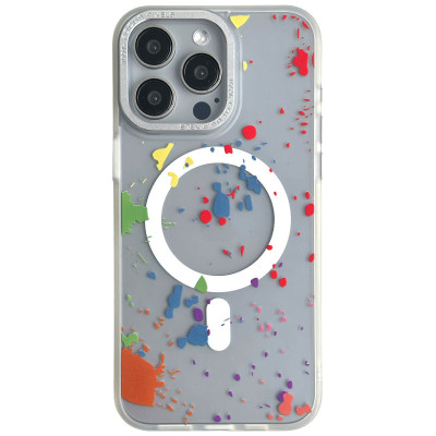 Чехол накладка Flush MagSafe iPhone 15 Pro Max Белая
