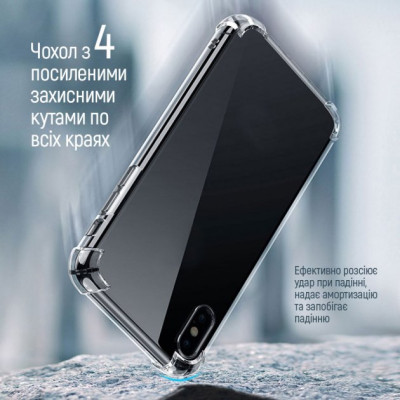 Чехол накладка CW Antishock Realme C30s прозрачная