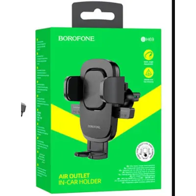 Автотримач Borofone BH69 Black, Чорний Автотримач Borofone BH69 Black, Чорний