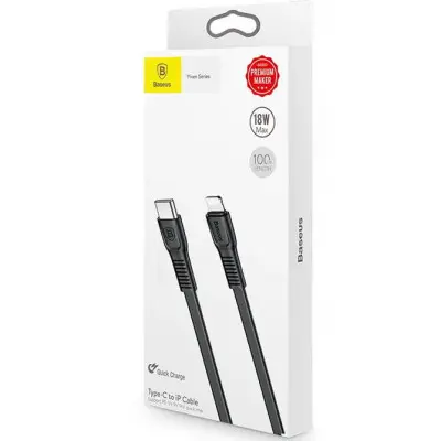 Кабель дата Baseus Tough Type-C to Lightning 1м Чёрный