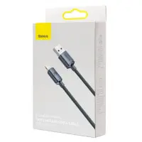 Кабель дата Baseus Crystal Shine Lightning 1.2м Черный