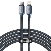 Кабель дата Baseus Crystal Shine Type-C to Lightning 1.2м Чорний Кабель дата Baseus Crystal Shine Type-C to Lightning 1.2м Чорний