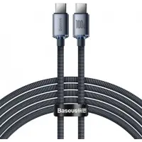 Кабель дата Baseus Crystal Shine Type-C to Type-C 1.2м Черный