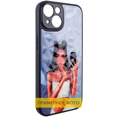 Чехол накладка Prisma Ladies Samsung M336 (M33) Черное в белом