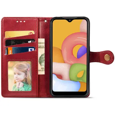 Чехол-книжка Getman Gallant Samsung A042 (A04e) Красная Чехол-книжка Getman Gallant Samsung A042 (A04e) Красная