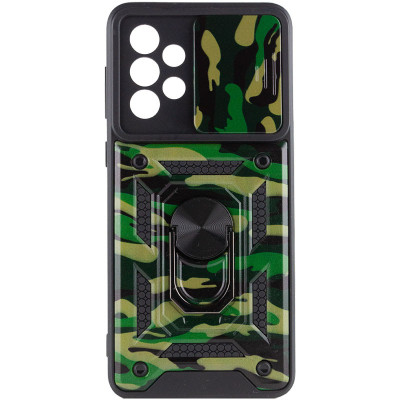 Чехол накладка Serge Ring Camshield Camo Samsung A736 (A73) Зеленая