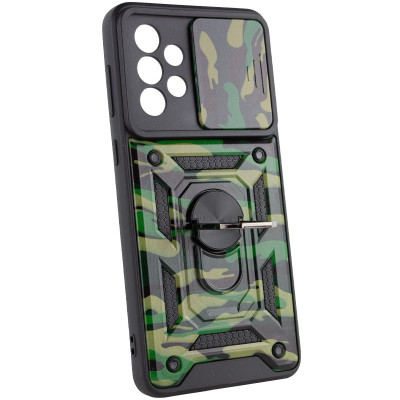 Чехол накладка Serge Ring Camshield Camo Samsung A736 (A73) Зеленая