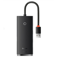 USB хаб Baseus Lite Series 4in1 (USB-A to USB3.0*4) Черный