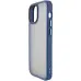Чехол накладка Metal Buttons iPhone 13 mini Синяя