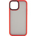 Чехол накладка Metal Buttons iPhone 13 mini Красная