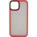 Чехол накладка Metal Buttons iPhone 13 mini Красная