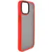 Чехол накладка Metal Buttons iPhone 13 mini Красная