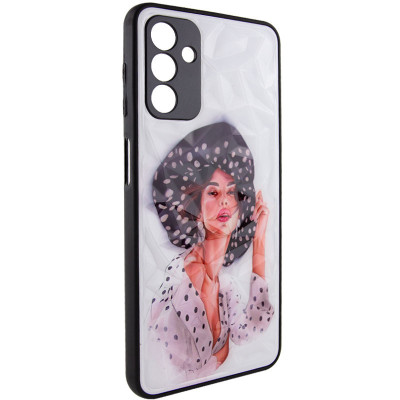 Чехол накладка Prisma Ladies Samsung A145 (A14 4G/5G) Девушка в шляпе