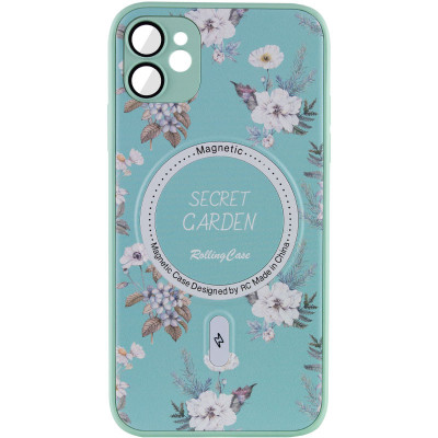 Чехол накладка Secret Garden with MagSafe iPhone 11 Мятная